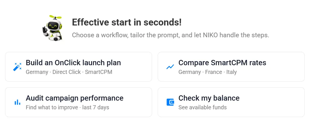一个聊天框，指挥整个投放：PropellerAds NIKO 大升级 配图 1