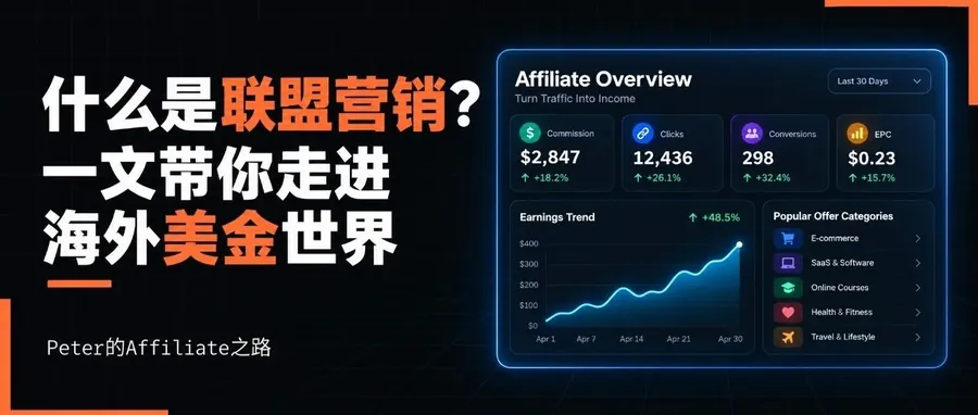 文章封面：什么是联盟营销？一文带你走进海外美金世界（新手篇）